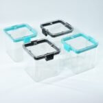 4Pc Square Container 700Ml Used For Storing Types Of Food Stuffs And Items. - Image 4