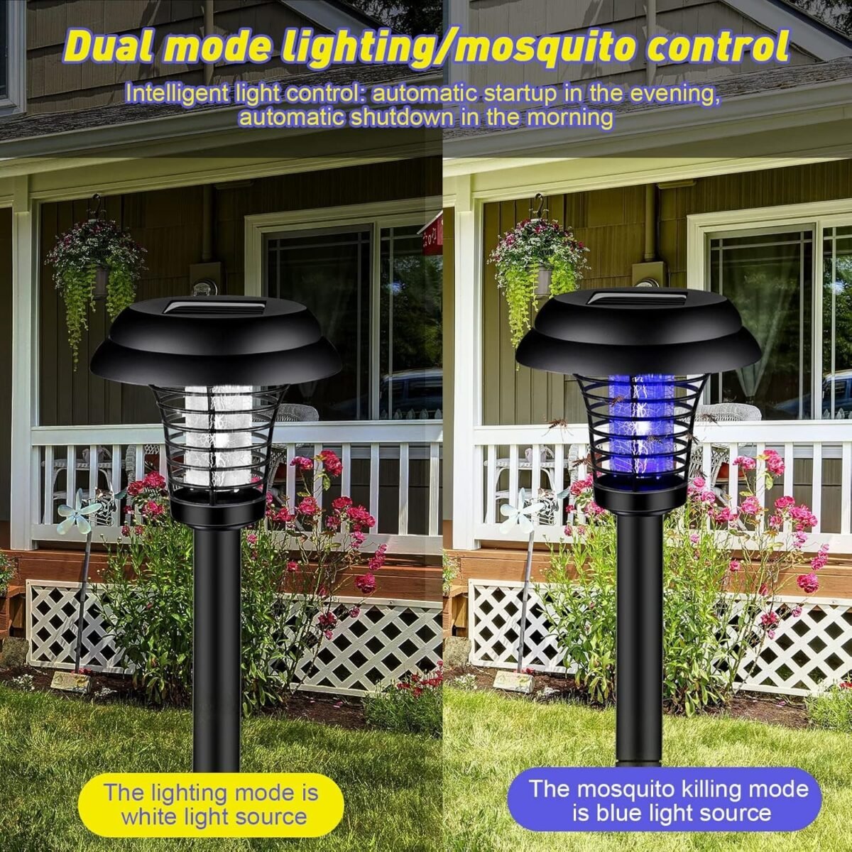 Medium Garden Solar Powered LED Mosquito Trap / Bug Zapper (1 Pc) - Image 9