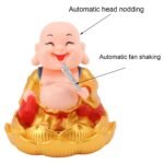 Solar Power Moving Buddha Car Ornament (1 Pc) - Image 9