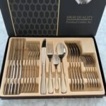 Premium Silver Daily Use Cutlery Set Stainless Steel Luxury Combo Set of 24 - Image 10