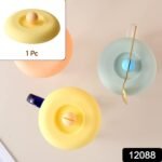 Cup / Mug Lid Dust Proof Silicone Rubber Airtight Seal (Cup & Spoon Not Included Only Lid/ 1 Pc) - Image 2