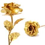 Luxury Decorative Gold Plated Artificial Golden Rose with Premium Box - Image 8