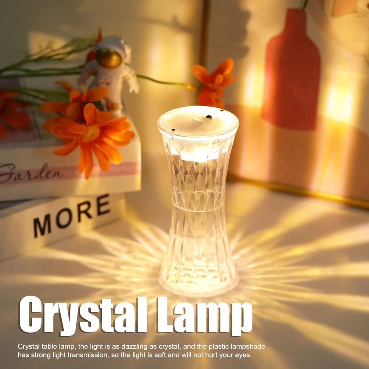 Crystal Table Lamp – Universal Soft Night Light & Study, Bedroom, Office & Children's Room (12Pc MOQ) - Image 6