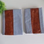 Pillow Covers, leather & cotton Cushion Covers (20 × 20 Inch / 1 Pair / 2 Pc) - Image 6