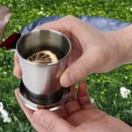 2 in 1 Camping Folding Cup with Keychain (1 Pc) - Image 8