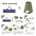 Hiking Privacy Tent – Instant Portable Outdoor Shower Tent (1 Pc) - Image 5