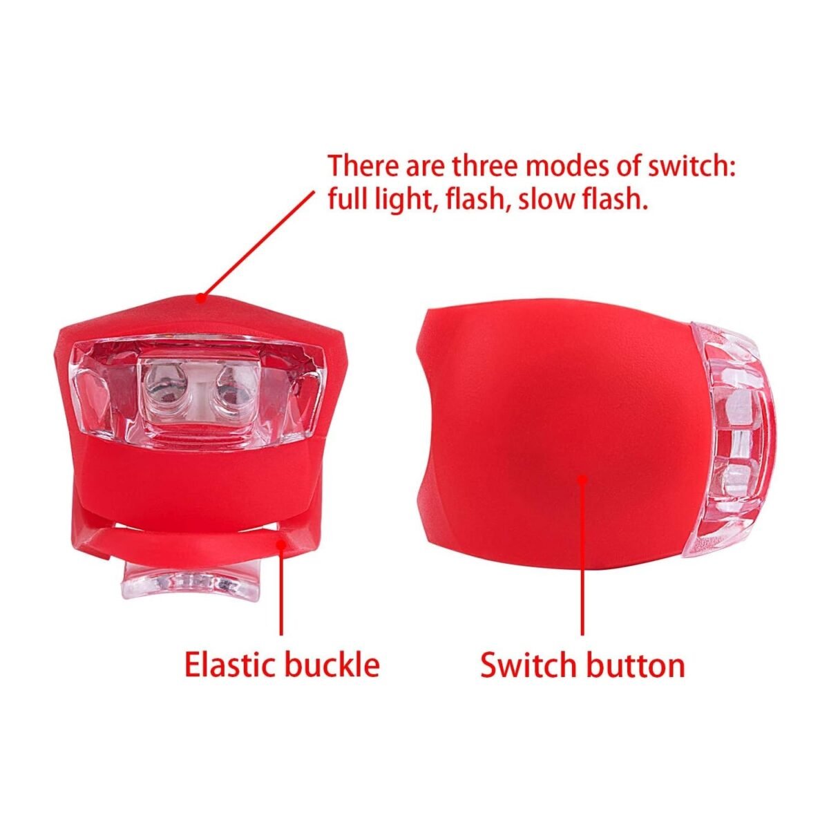 Silicone LED Bike Light Set (2 Pcs Set) - Image 6