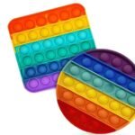 MIX PATTERN RAINBOW COLOR PUSH  BUBBLE FIDGET SENSORY TOY (ONLY 1PC) - Image 6