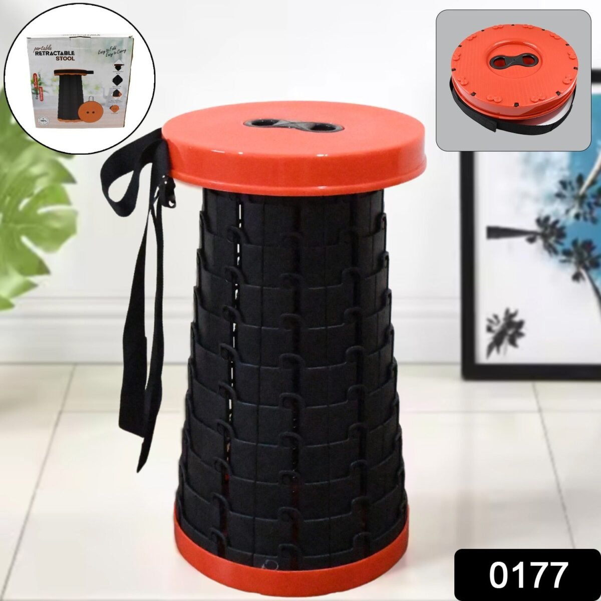 Retractable Folding Stools (1 Pc) - Image 2