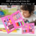Art and Craft Color Kit (Crayons, Water Color, Sketch Pens) - 42 Pcs - Image 3
