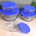 Modern Glass Bowl Set Mixing / Storage Bowls with Lids (5 Pcs Set) - Image 5