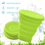 Round Silicone Foldable Glass / Cup, Foldable Travel Mug With Lid (1 Pc) - Image 9