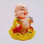Solar Power Moving Buddha Car Ornament (1 Pc) - Image 3