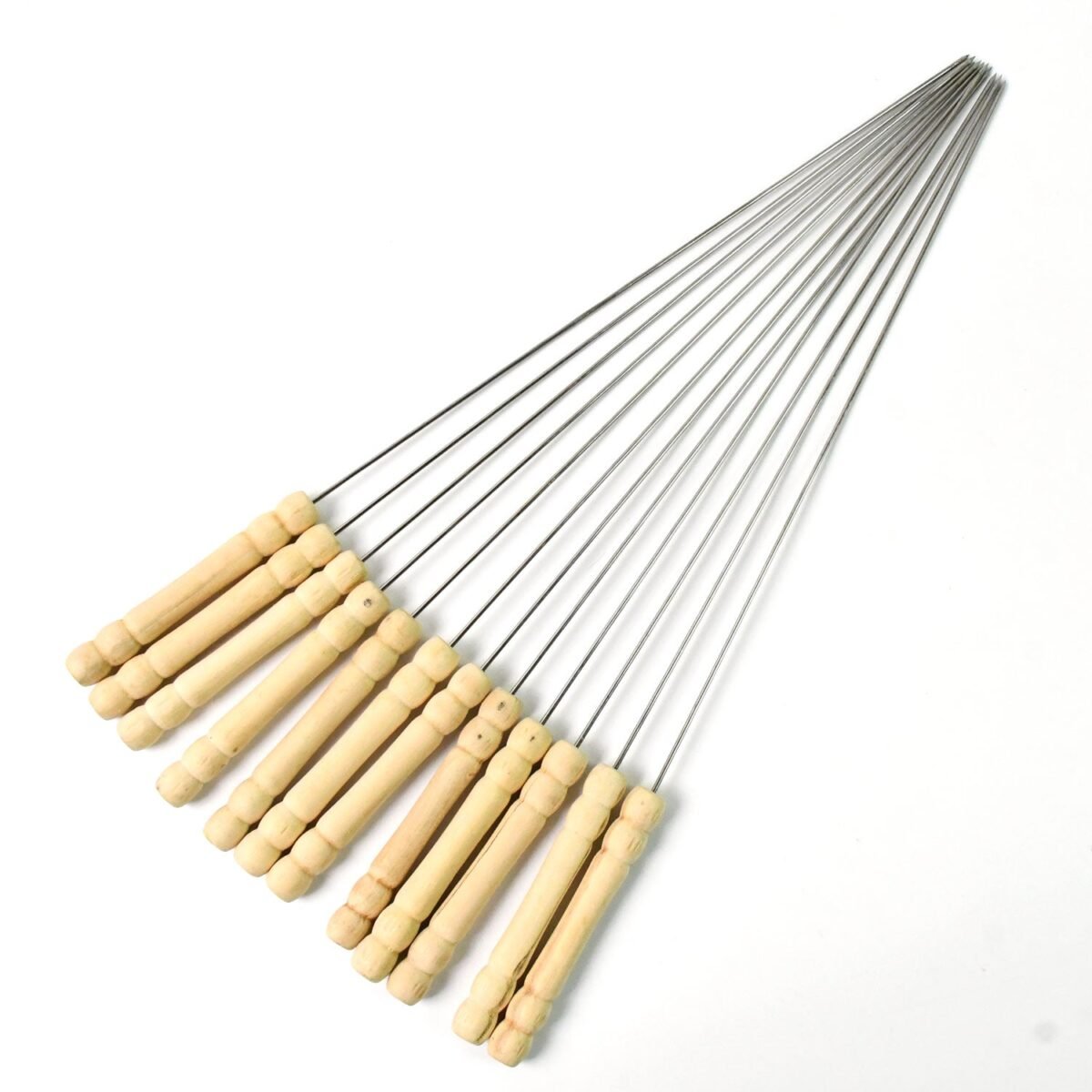 BBQ Tandoor Skewers Grill Sticks for Barbecue (Pack of 12) - Image 5