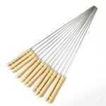 BBQ Tandoor Skewers Grill Sticks for Barbecue (Pack of 12) - Image 5
