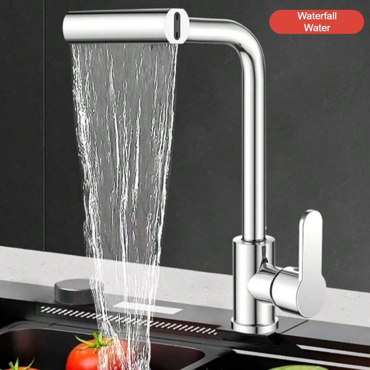 360° Rotating Waterfall Kitchen Faucet – Touch & Swivel Sink Extender (4 In 1 ) - Image 7
