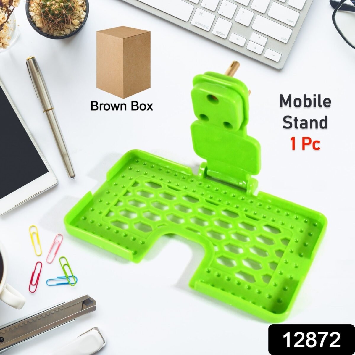 Multi-Purpose Wall Holder Stand for Charging Mobile, Just Fit in Socket and Hang (Mix Color / 1 pc) - Image 2