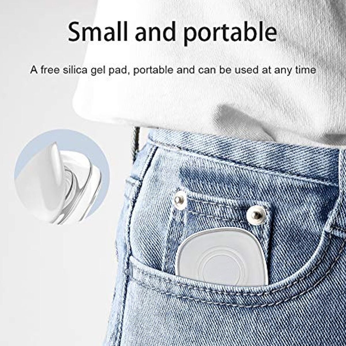 Multi Purpose Square Super Gel Pads for Holding Mobile & Spiral Cable Protector (1 Pc) - Image 9