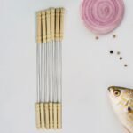 BBQ Tandoor Skewers Grill Sticks for Barbecue (Pack of 12) - Image 3