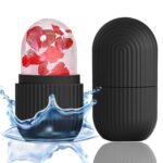 Face Ice Roller Massager for Swelling & Puffiness Reduction (Black)
