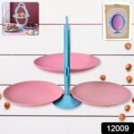 Foldable Fruit Plate Candy Dish | Multi Use Mirror Shape Dried Fruit Tray (1 Set) - Image 2