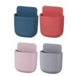 Wall Mounted Storage Case with Mobile Phone Charging Port Plug Holder - Pack of 4 Pcs - Image 4