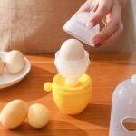 MANUAL EGG PULLER SCRAMBLER HOUSEHOLD WHITE EGG YOLK MIXER KITCHEN TOOL MIX MANUAL SCRAMBLER CONVENIENT WITHOUT BREAKING EGGS. - Image 4