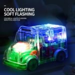 Transparent Musical Mini School Bus Toy for Kids - Image 5