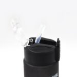 Plastic Black Motivational Water Bottle with Straw (900 ML) - Image 6