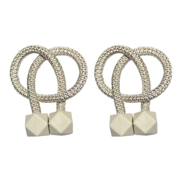 Home Magnetic Curtain Tiebacks, Straps, Buckle, Clips Rope Straps Window Curtain Bracket Decoration (2 Pc)