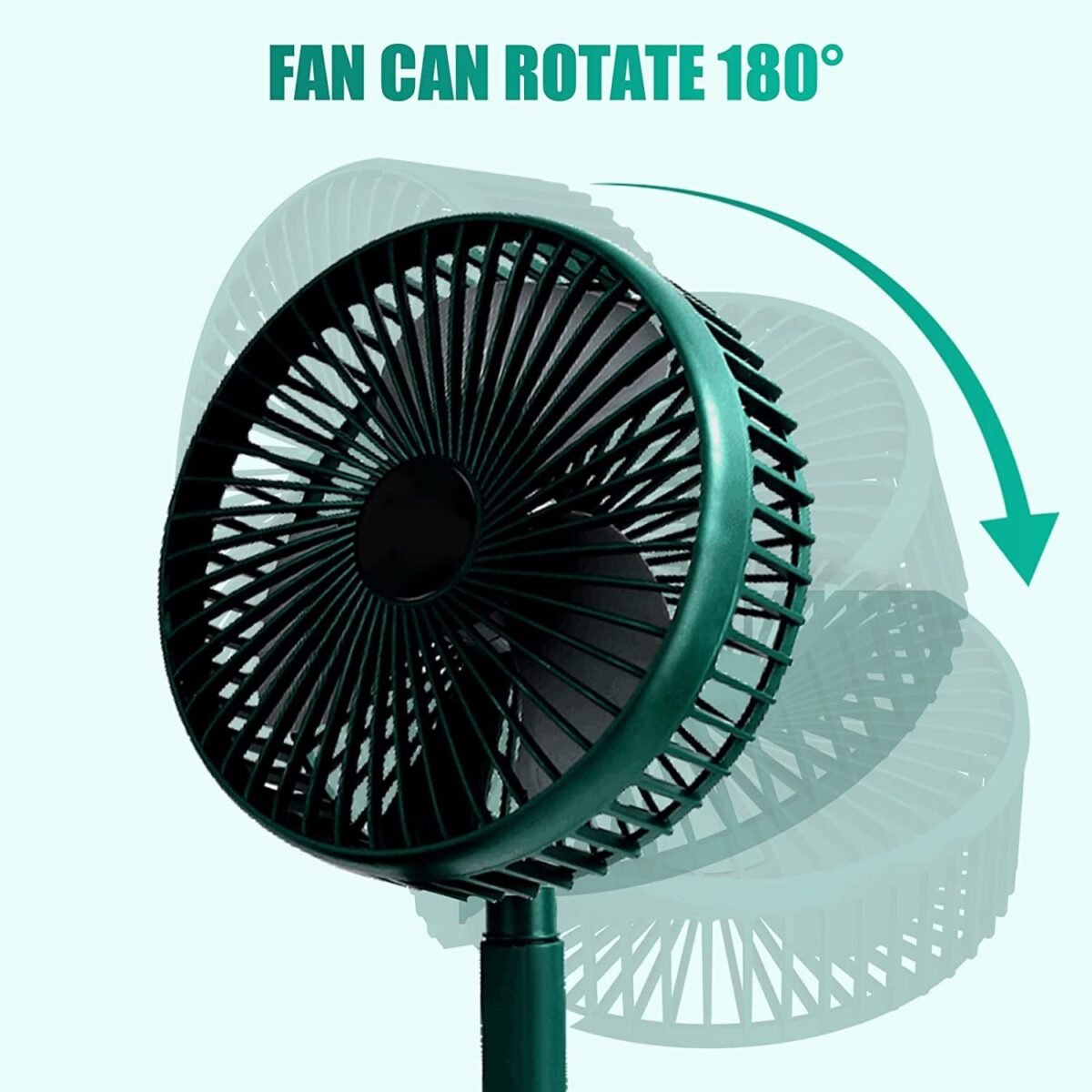 Adjustable Portable Desktop Fan - Telescopic Silent Personal Cooling for Office & Travel (Battery Not Include) - Image 6