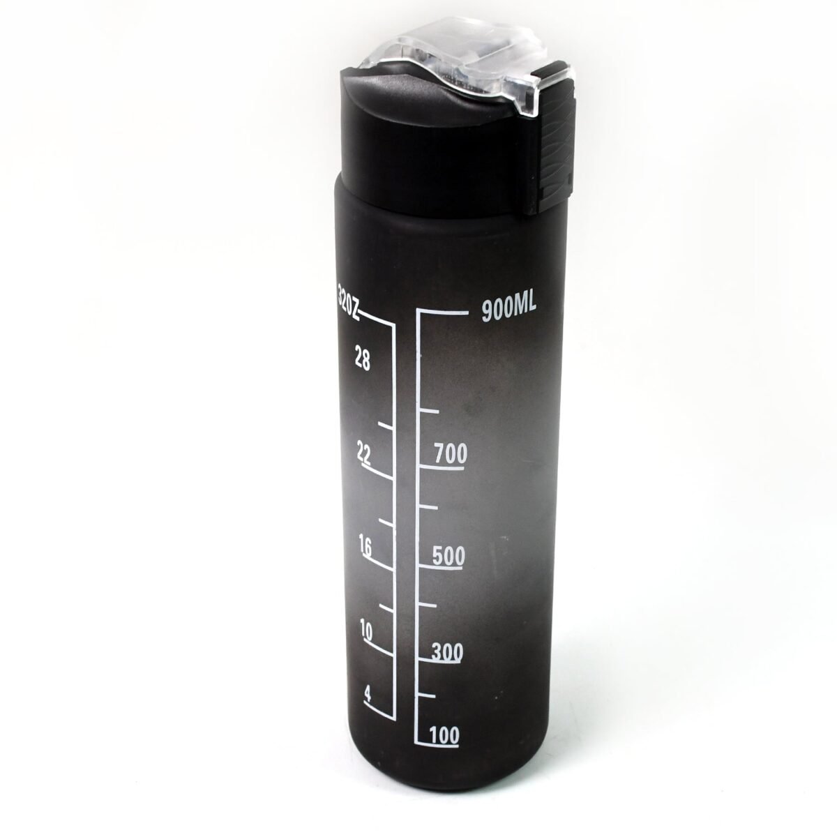Plastic Black Motivational Water Bottle with Straw (900 ML) - Image 5