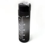 Plastic Black Motivational Water Bottle with Straw (900 ML) - Image 5
