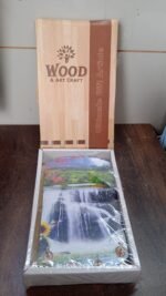 Decorative Wooden Vertical Scenery with Hooks for Wall Hanging - Image 7