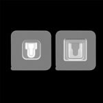 Adhesive Plastic Wall Hooks - Heavy Duty (1 Pair)
