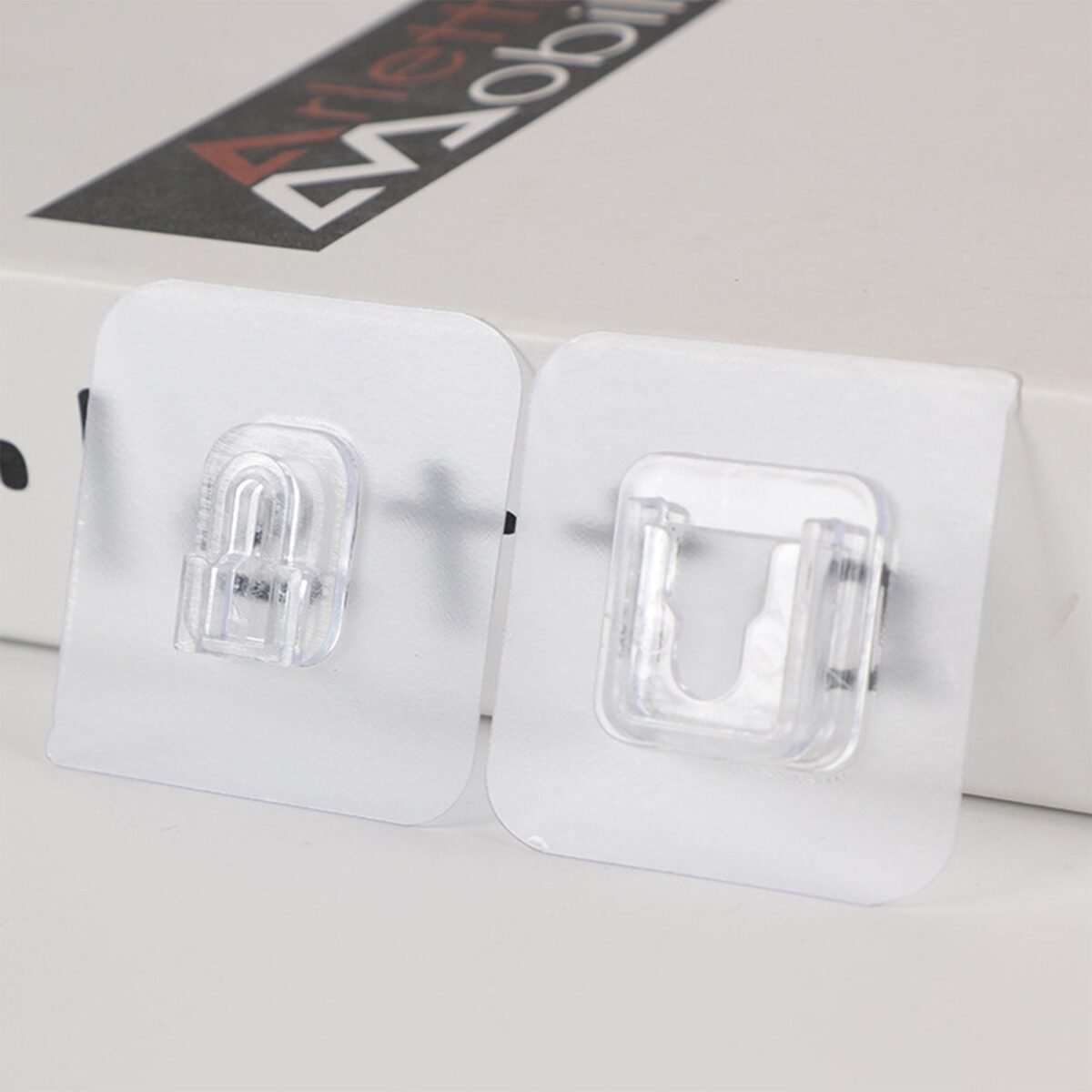 Adhesive Plastic Wall Hooks - Heavy Duty (1 Pair) - Image 8