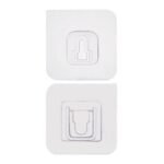 Magic Adhesive Plastic Wall Hooks Heavy Duty Hooks (Pack of 20) - 10 pair