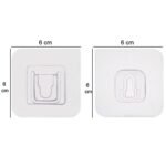 Adhesive Plastic Wall Hooks - Heavy Duty (1 Pair) - Image 5