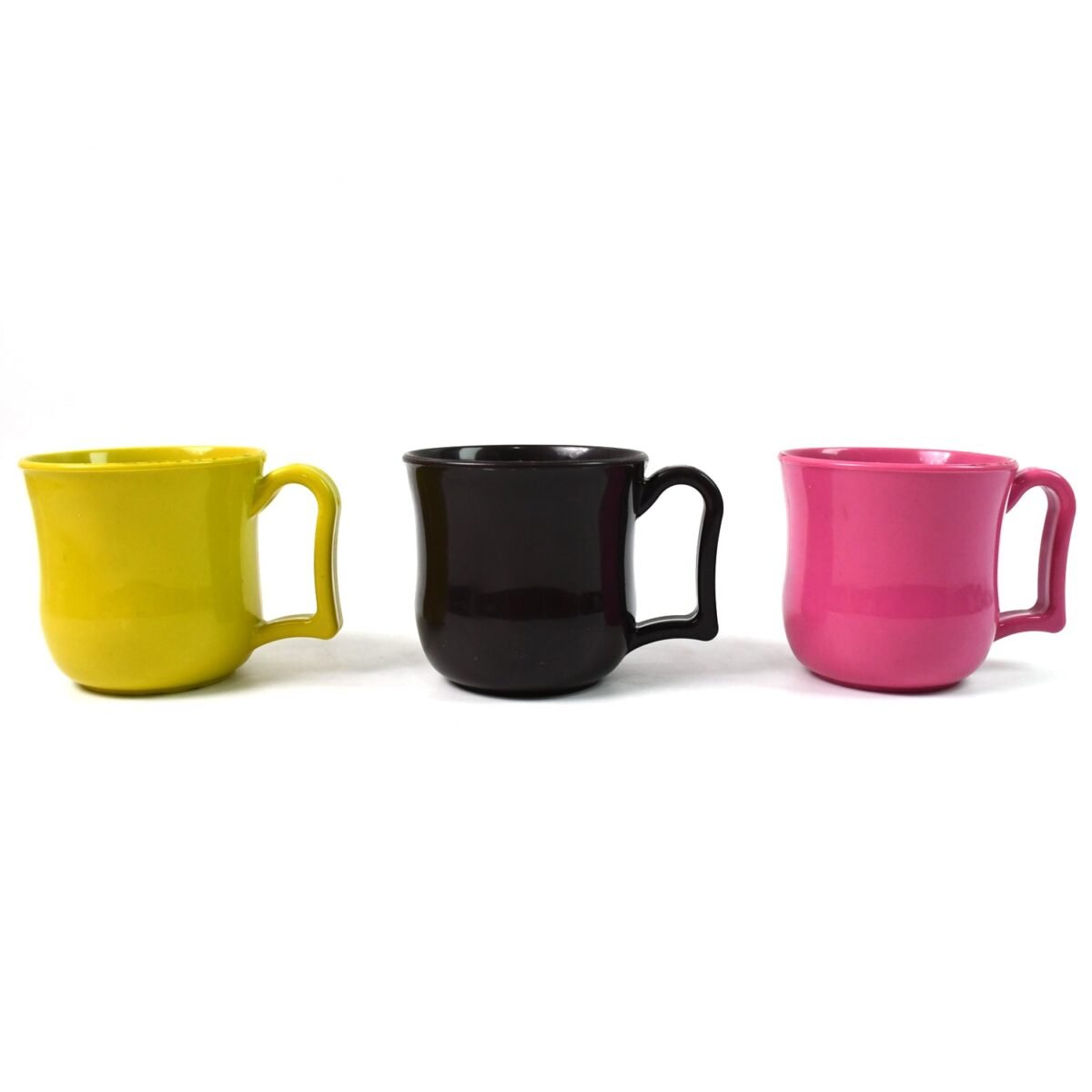 Premium Plastic Coffee / Tea Cups / Mug with Handle (1 Pc / With Color Box / Mix Color) - Image 1