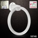 Unbreakable ABS Round Towel Ring Wall Mounted Stand / Holder (1 Pc) - Image 2