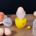 MANUAL EGG PULLER SCRAMBLER HOUSEHOLD WHITE EGG YOLK MIXER KITCHEN TOOL MIX MANUAL SCRAMBLER CONVENIENT WITHOUT BREAKING EGGS. - Image 2