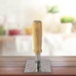 Kitchen Tools Wooden Handle Square Stainless Steel Potato Masher (1 Pc) - Image 3