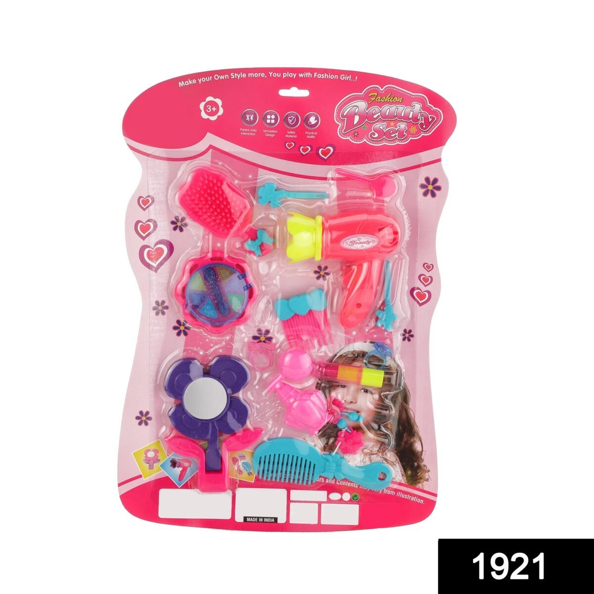 Girl's Bring Along Beauty Suitcase Makeup Vanity Toy (Multicolour) - Image 2
