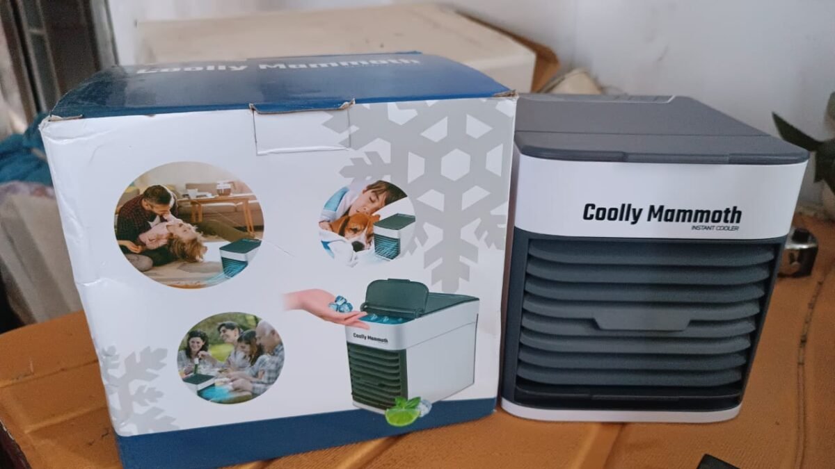 Mini Portable Air Cooler with LED Light & Water Fill - Image 13