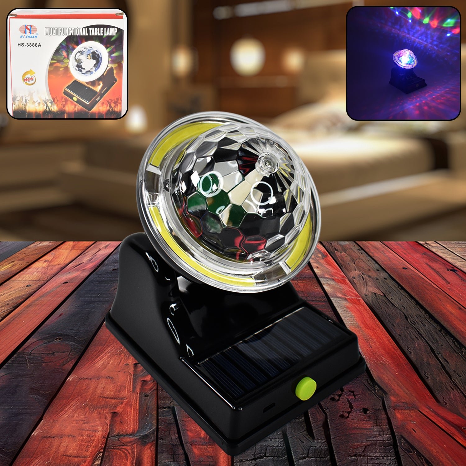 1_0347332c-03e6-4597-b15d-970e4724f468.jpg Multifunctional Solar 2 Modes Light Party Disco Light (1 Pc) - Image 1