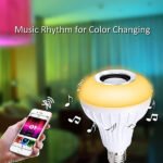 Wireless Bluetooth Sensor 12W Music Multicolor LED Bulb with Remote Controller - Image 3