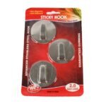 Self- Adhesive Hooks, Heavy Duty Wall Hooks Hangers Stainless Steel Waterproof Sticky Hooks for Hanging Robe Coat Towel Kitchen Bathroom and. - Image 3
