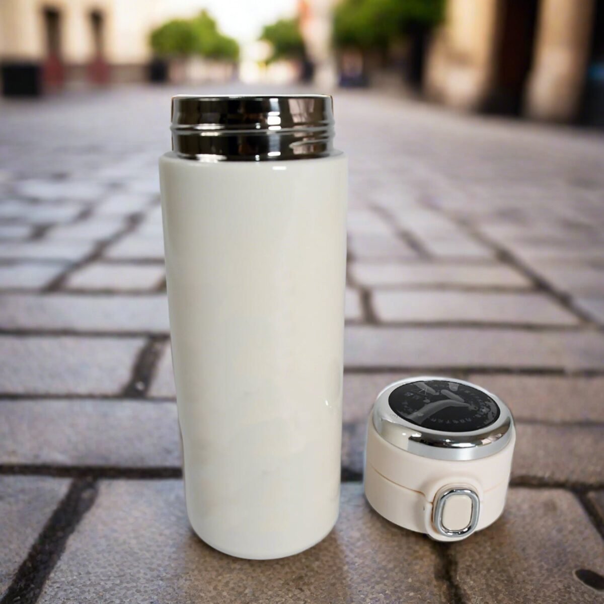 Smart Vacuum Insulated Water Bottle with LED Temperature Display, Cold & Hot | Leak Proof | Office Bottle | Gym | Home | Kitchen | Hiking | Trekking | Travel Bottle  (Mix Color & Design / 420 ML) - Image 2