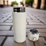 Smart Vacuum Insulated Water Bottle with LED Temperature Display, Cold & Hot | Leak Proof | Office Bottle | Gym | Home | Kitchen | Hiking | Trekking | Travel Bottle  (Mix Color & Design / 420 ML) - Image 2