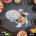 Multipurpose 7 Compartment Dry Fruit Serving Rotating Tray ,Chocolate, Snacks Storage Box, Masala Box - Image 2